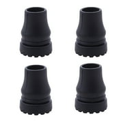 Sioweci 4Pcs Walking Cane Tips Wide Feet Non-slip Shock Absorption Sturdy Bottom Replacement Heavy Duty Trekking Poles Seniors Walking Stick Ends Crutch Accessories